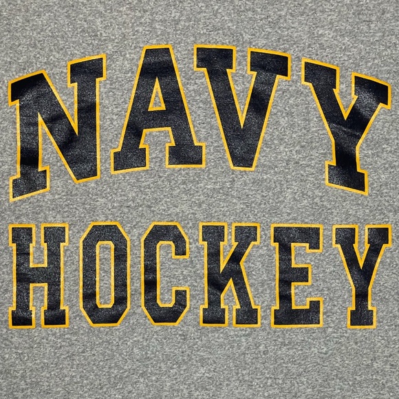 Vintage single stitch Navy hockey t-shirt. Thick material. - Picture 3 of 3